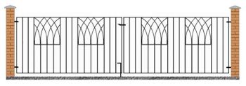 Abbey Modern Double (Driveway) Gate Fits Opening 3235-3295 mm