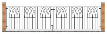 Abbey Modern Double (Driveway) Gate Fits Opening 3510-3565 mm