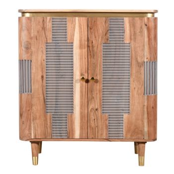 Wilton 2 Doors Sideboard - Acacia Wood - L40 x W80 x H95 cm