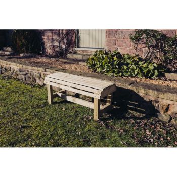 Churnet Backless Garden Bench - Timber - L39 X W99.5 X H43 cm - Fully Assembled