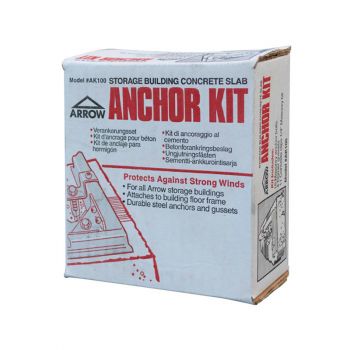  Shed Anchor Kit - Metal - L12.3 x W12.3 x H2 cm