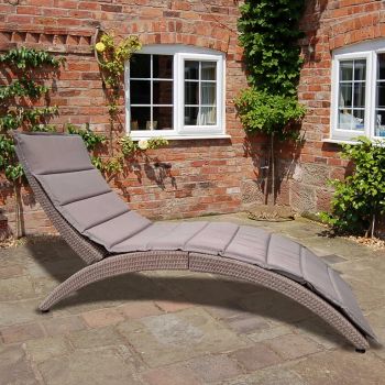Albany Lounger - Natural Weave L x162 W x64 Hx96 cm