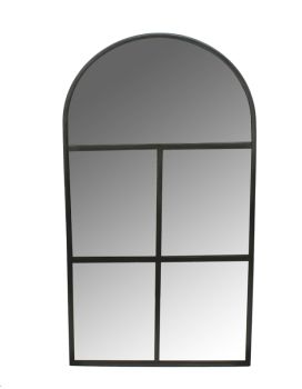 Archway Outdoor Mirror - Glass - L1.5 x W50 x H90 cm - Natural Black