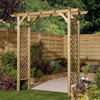 Broadway Arch - Timber - L72 x W209.5 x H214 cm - Natural Finish