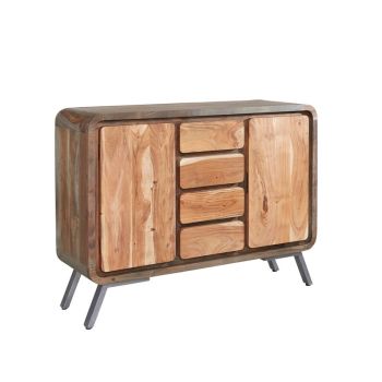 Aspen Large Sideboard - Metal/Wood - L40 x W120 x H90 cm