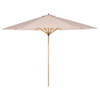 2.7m Ashdown Wooden Parasol - Timber - L269 x W269 x H235 cm - Natural