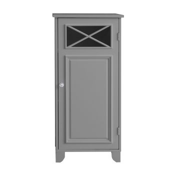  Dawson Contemporary Wooden Narrow Floor Cabinet - Grey - 33 x 81 x 81 cm