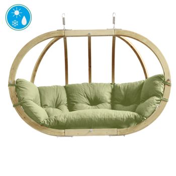 Globo Royal Chair - Spruce Wood/Polypropylene - L72 x W118 x H176 cm - Olive
