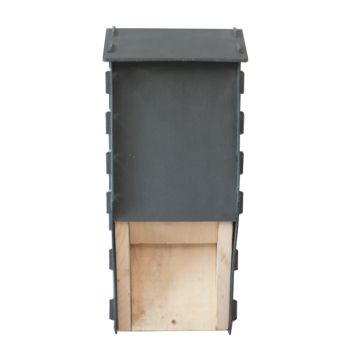 Eco Cavity Bat Box - Recycled LDPE Plastic/Wood - L14.5 x W22.5 x H51 cm - Black