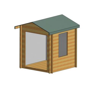 Barnsdale 19 mm Log Cabin 7' x 7'