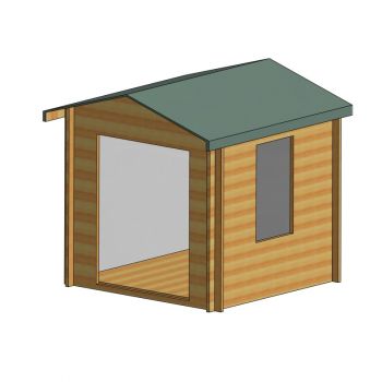 Barnsdale 19 mm Log Cabin 8' x 8'