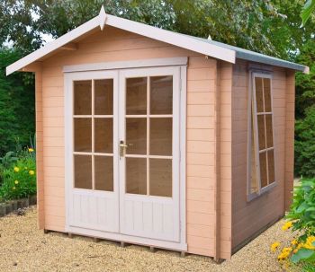 Barnsdale Log Cabin Home Office Garden Room Approx 8 x 8 Feet