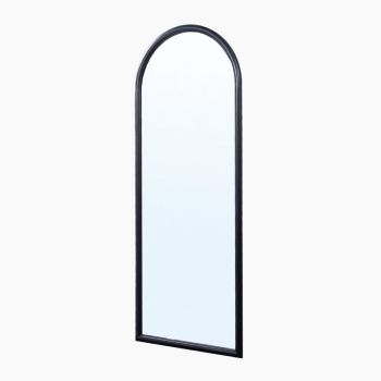 Juniper Sleek Arched Mirror - Mango Wood - L180 x W70 x H2.5 cm - Black
