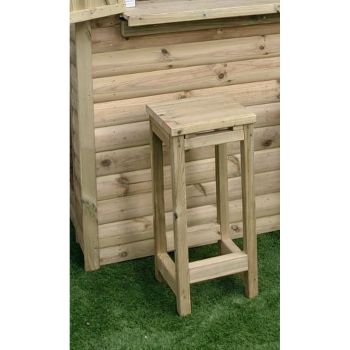 Garden Bar Stool - Timber - L38 x W36.5 x H80 cm