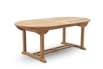 Oval Extending Table - Wood - L210 x W150 x H90 cm