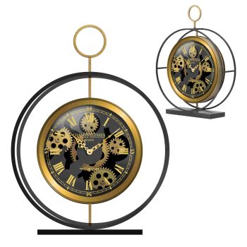 Mantel Clock - Nickel - L5 x W30 x H40 cm