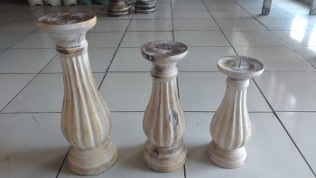 Pillar Design Candle Holder - L8 x W8 x H35 cm