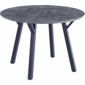 Round Dining Table - L110 x W110 x H76 cm - Grey