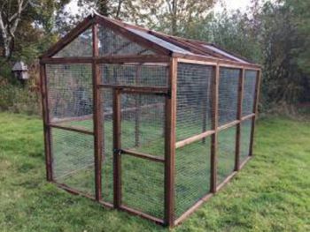 Contact us for a quote for a Made to measure, bespoke Duck run. Treated timber animal enclosure with heavy duty galvanised wire mesh.