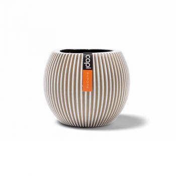 Vase ball Groove 18x15 ivory