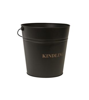 Kindling Bucket - Iron - L33 x W32 x H30.5 cm - Black
