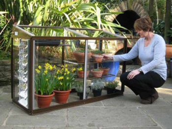 Optional Glass Back for Harlow 5 Feet Lean to Mini Greenhouse - Without Coating