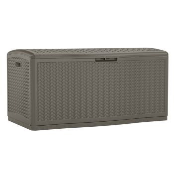 469L Minnesota Storage Box - Resin - L74 x W134 x H66 cm - Stone Grey
