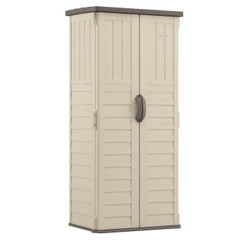 Mannington Storage Cabinet - Resin - L65 x W83 x H183 cm - Vanilla