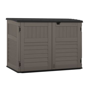 Stow-Away Large Store - Resin - L112 x W179 x H132 cm - Stone Grey