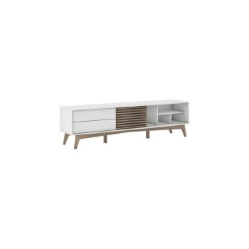 1.8m TV Cabinet - MDF - L40 x W180 x H50 cm - White