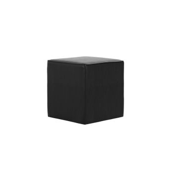 Bronx Side Table - PU - L45 x W45 x H47 cm - Black - Fully Assembled