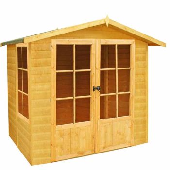 Buckingham 7 x 7 Feet Double Door with Opening Window Pressure Treated Summerhouse