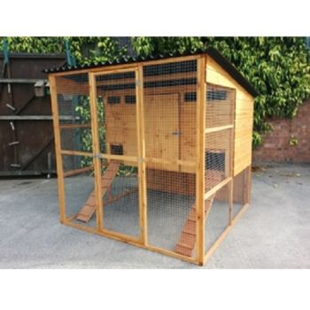 Buckingham Poultry House - Raised chicken coop - For up to 16 Hens - L185 x W193 x H185 cm