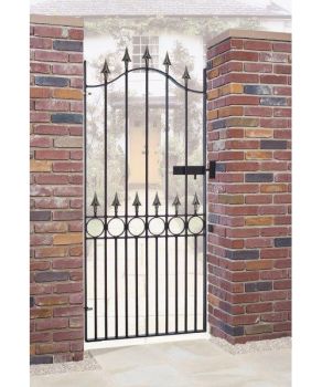 Balmoral Premium Range Spear Top Tall Single Gate - Solid Steel - Fits Gap of 914 mm x 1905 mm High - Primed