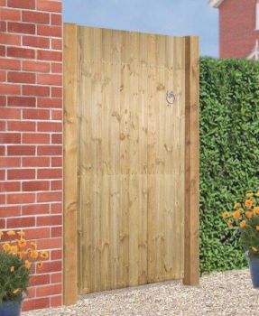 Carlton Square Top High Quality Single Gate - Pressue Treated Scandinavian Redwood - W750 x H1800 mm