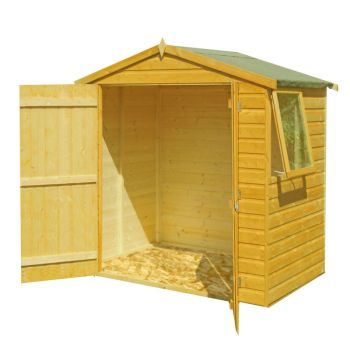Bute Shiplap Apex Double Doors Tongue and Groove Garden Shed Workshop Approx 4 x 6 Feet
