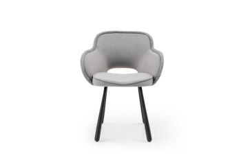 Claudia Art Deco Dining Chairs (Pack of 2) - L52 x W44 x H84.5 cm - Grey