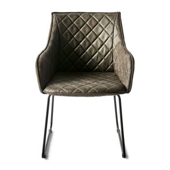 Brown Rosco Dining Chair - Velvet - L46 x W44 x H83 cm