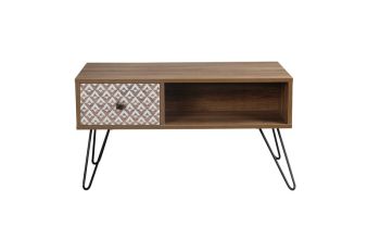 Casablanca Coffee Table - Wood - L45 x W80 x H43 cm - Brown