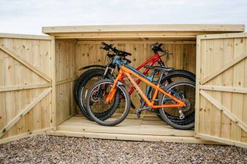 Chipping Bike Store Large - Timber - L97 x W213.5 x H129 cm
