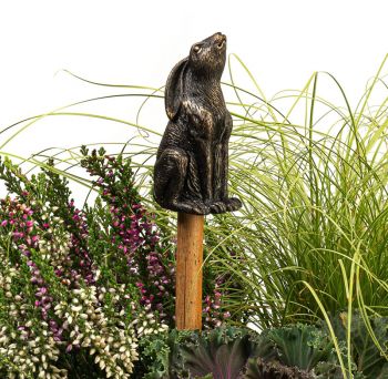 Moongazing Hare Cane or Stake Topper
