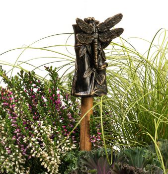 Dragonfly On Bamboo Cane or Stake Topper