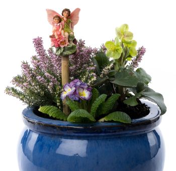 Apple Blossom Flower Fairy Cane or Stake Topper