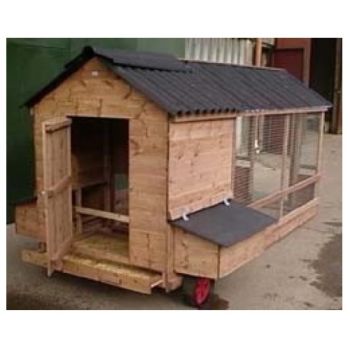 Chesford Junior Poultry House & Run - Chicken Coop for up to 8 hens - L310 x W107 x H160 cm