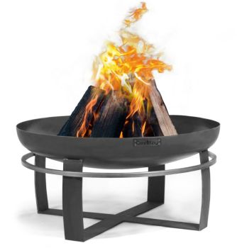 Viking Fire Bowl - Steel - L100 x W100 x H37 cm - Black