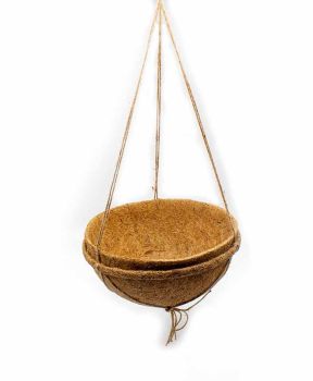 Hanging Baskets - Fibre/Latex/Jute - L25 x W25 cm