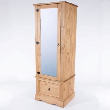 Corona Armoire with Mirrored Door