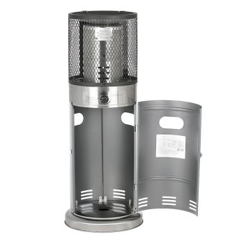 Inferno 7.3Kw Gas Patio Heater - Includes Free Cover - Stainless Steel - L45.5 x W45.5 x H117 cm - Silver