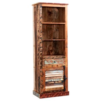 Coastal Narrow Bookcase - Wood - L40 x W60 x H185 cm