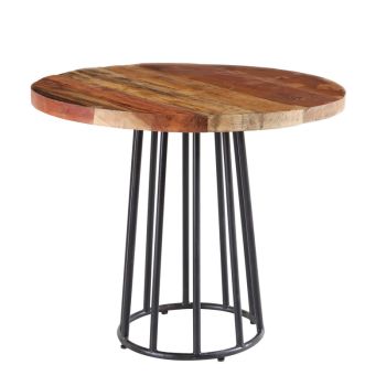 Coastal Round Dining Table - Wood - L90 x W90 x H78 cm